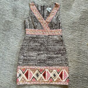 Polynesian print dress girls size 14